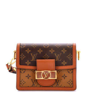 Louis Vuitton Mini Dauphine Shoulder Bag Reverse Monogram Canvas